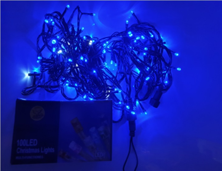 Электрическая гирлянда 011 синий свет LED длина 20м дом/улица - Ижевск 