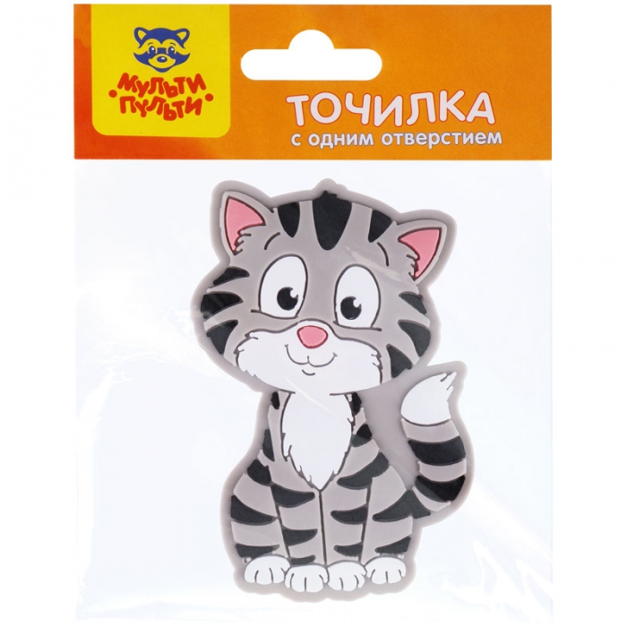 Точилка- PS-39581 Котик 1 отверстие Мульти-Пульти - Екатеринбург 