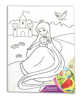 Холст Милая принцесса Х-9686 на картоне 18*24см Рыжий кот - Йошкар-Ола 