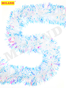 Мишура НУ-1530 бело-голубая 2м 9см мерцающий иней Миленд - Магнитогорск 