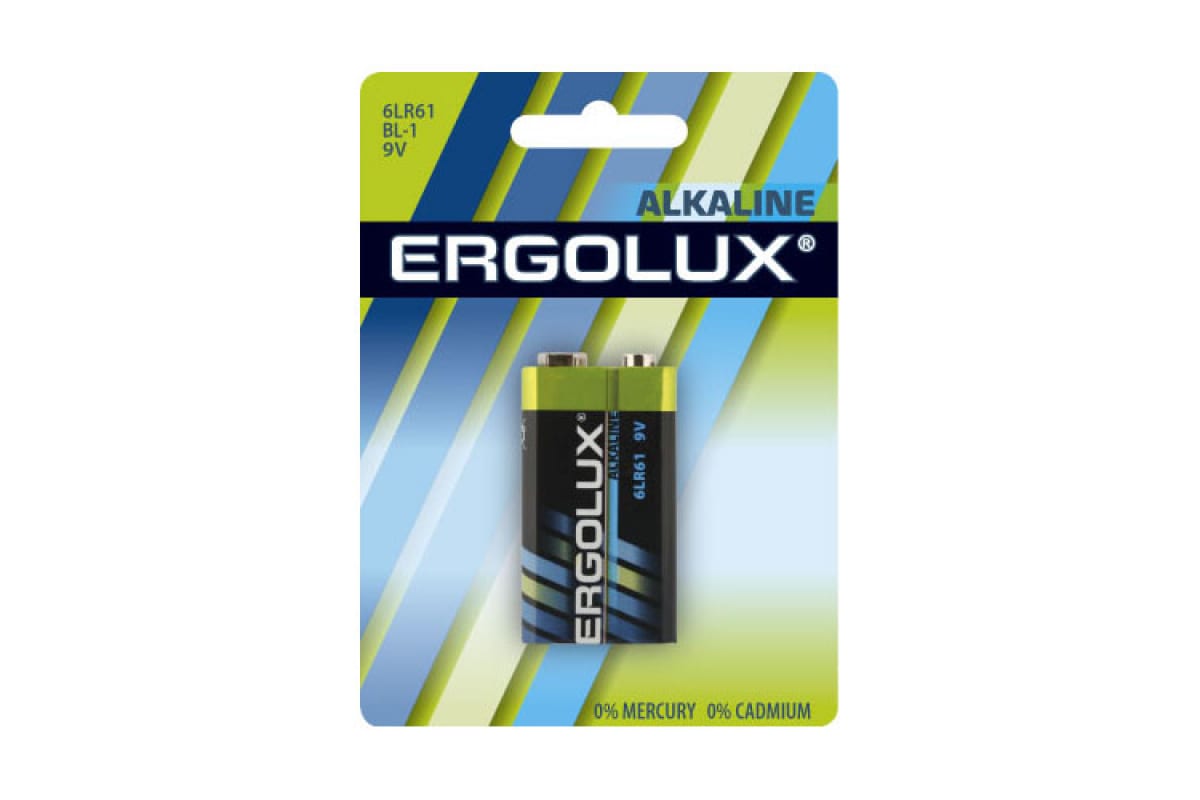 Батар Ergolux 6LR61 1xBL ж11753 - Томск 