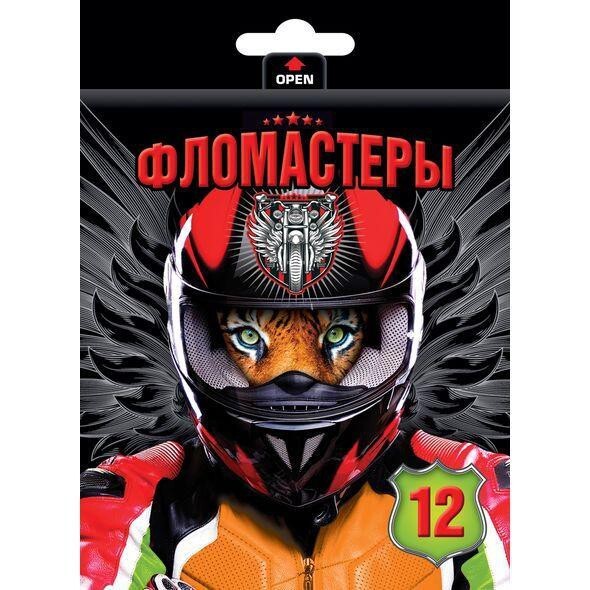 Фломастеры BFk_12105 VK 12цв Moto-beast - Чебоксары 