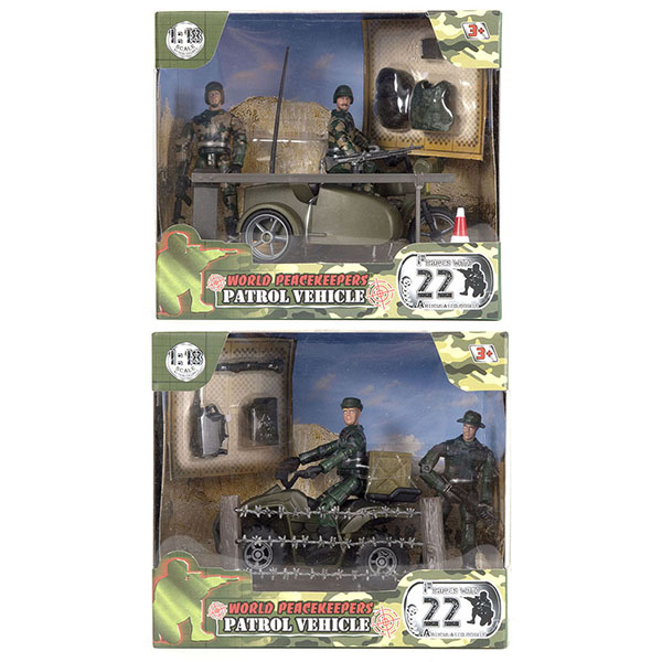 World Peacekeepers MC77019 Игровой набор "Патруль" 2 фигурки, 1:18 (в ассортименте) - Пенза 