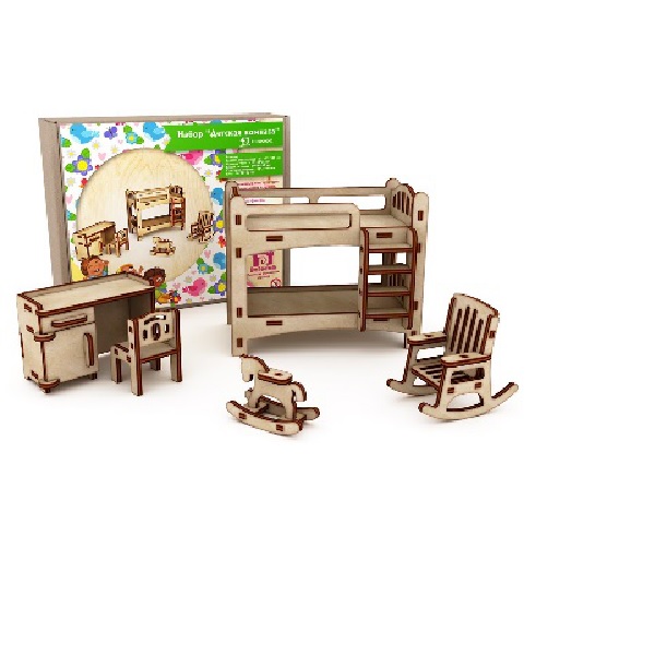 Сборная модель ТВУ-0000002 мебель "Детская комната" 62 дет Долодом - Чебоксары 