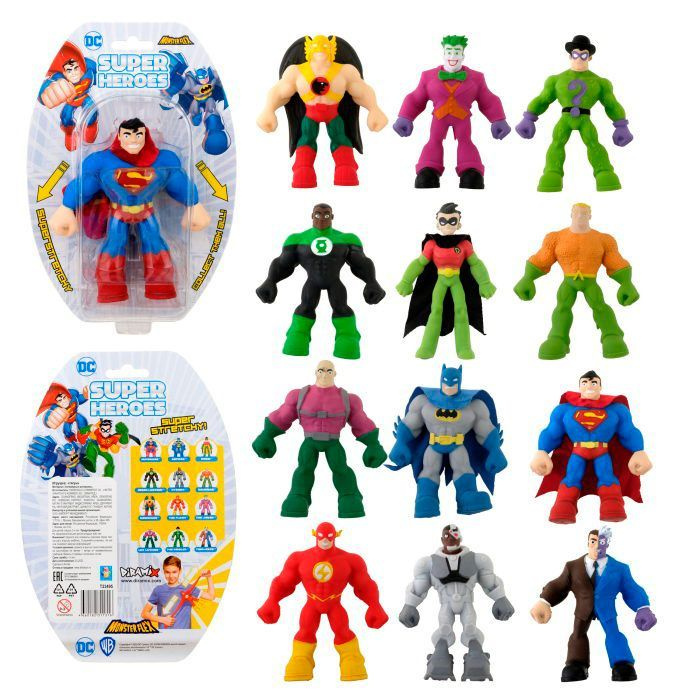 1Toy Monster Flex Super Hereos Т23495 Тянущиеся фигурки 15см - Альметьевск 