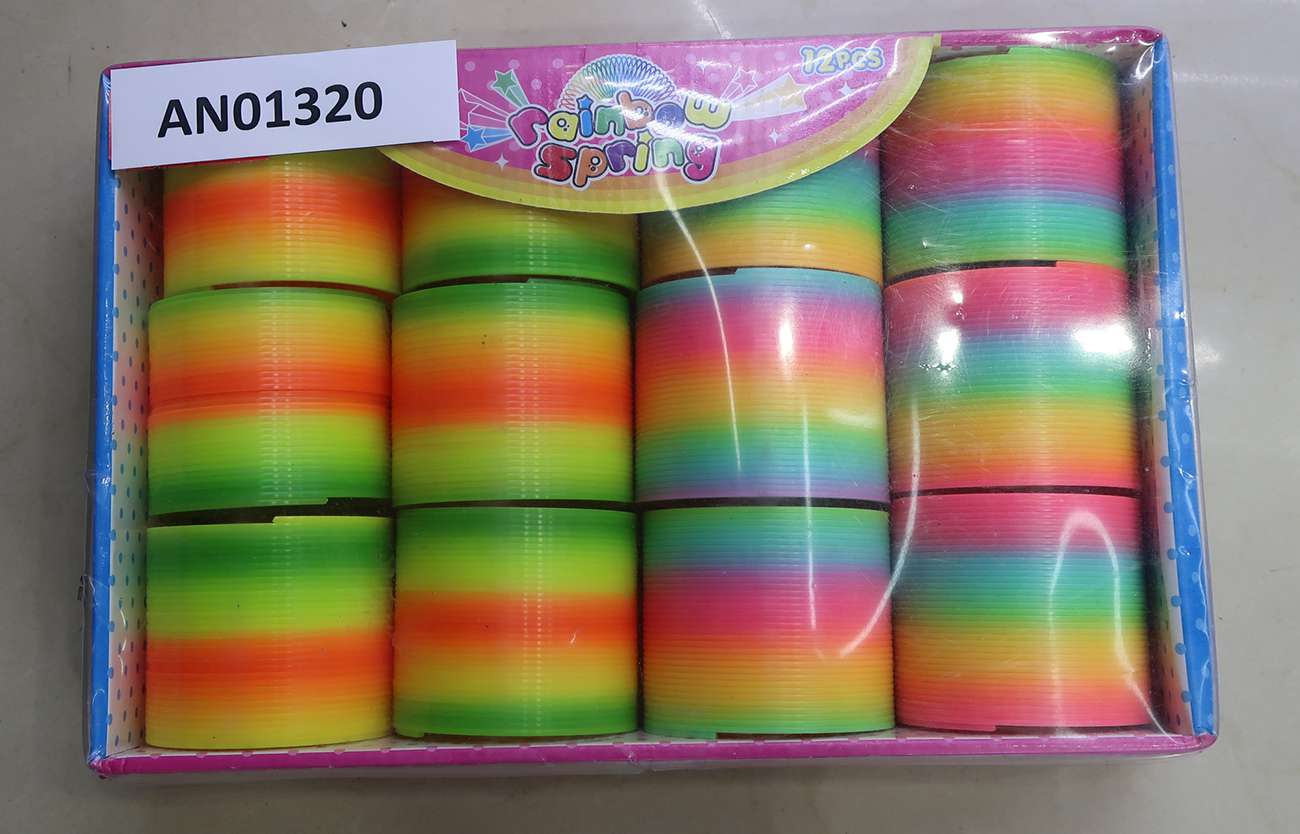 Пружинка-радуга AN01320 разноцветная микс 7,5х6,5см 1/12 Рыжий кот - Омск 