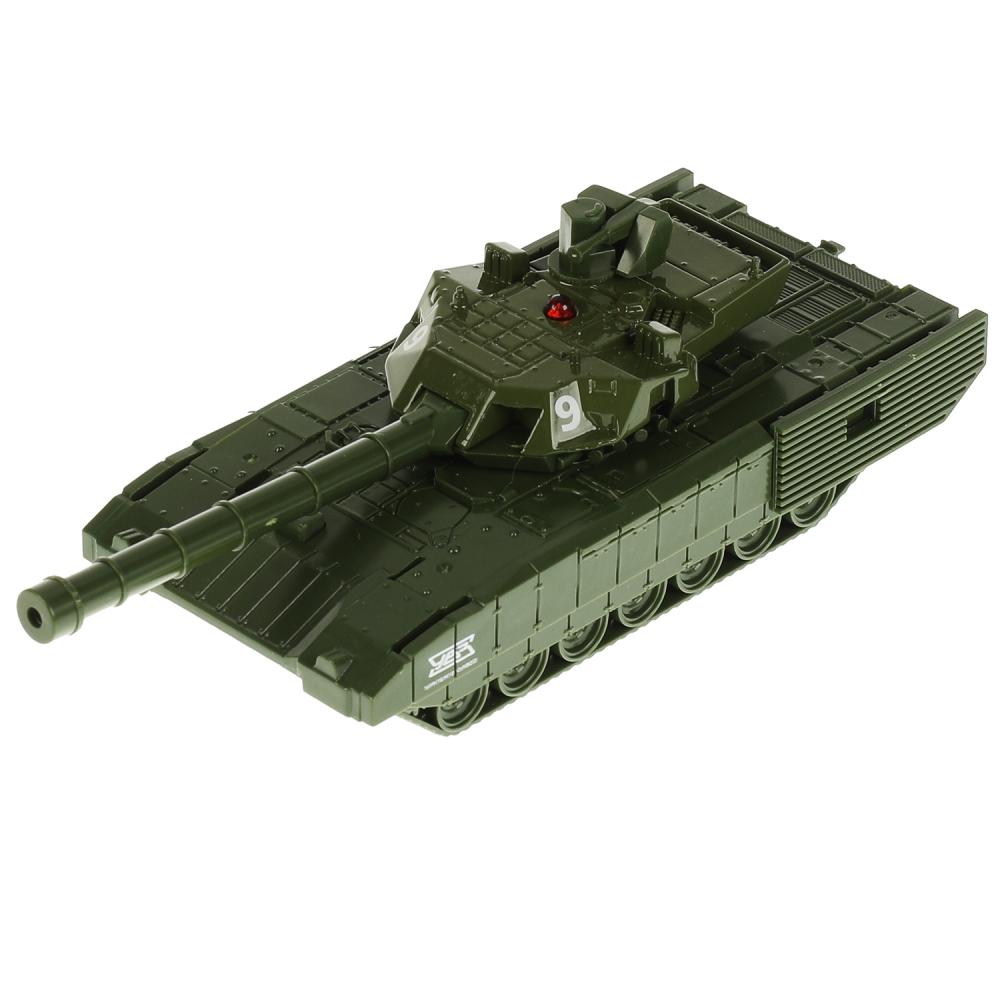 Модель ARMATA-12-GN металл Армата танк Т-14 инерция 12см зеленый вращается башня ТМ Технопарк 328810 - Самара 