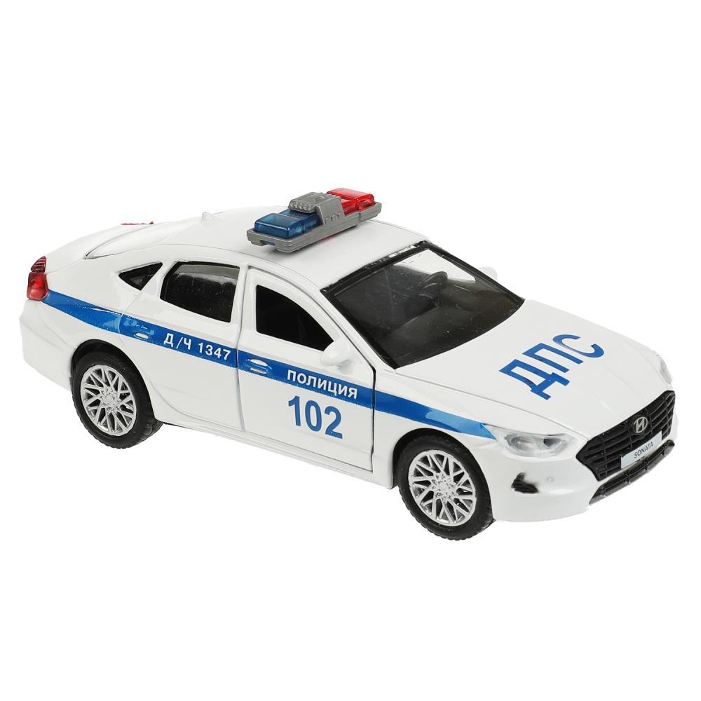 Машина SONATA-12POL-WH металл HYUNDAI SONATA Полиция 12см белый инерция ТМ Технопарк 350117 - Ижевск 