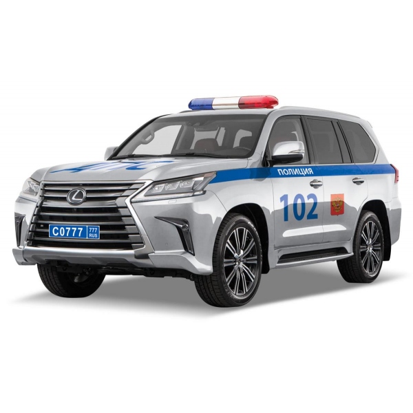 А/м 280926 LEXUS LX-570-P полиция длина 12см инерция технопарк - Ижевск 