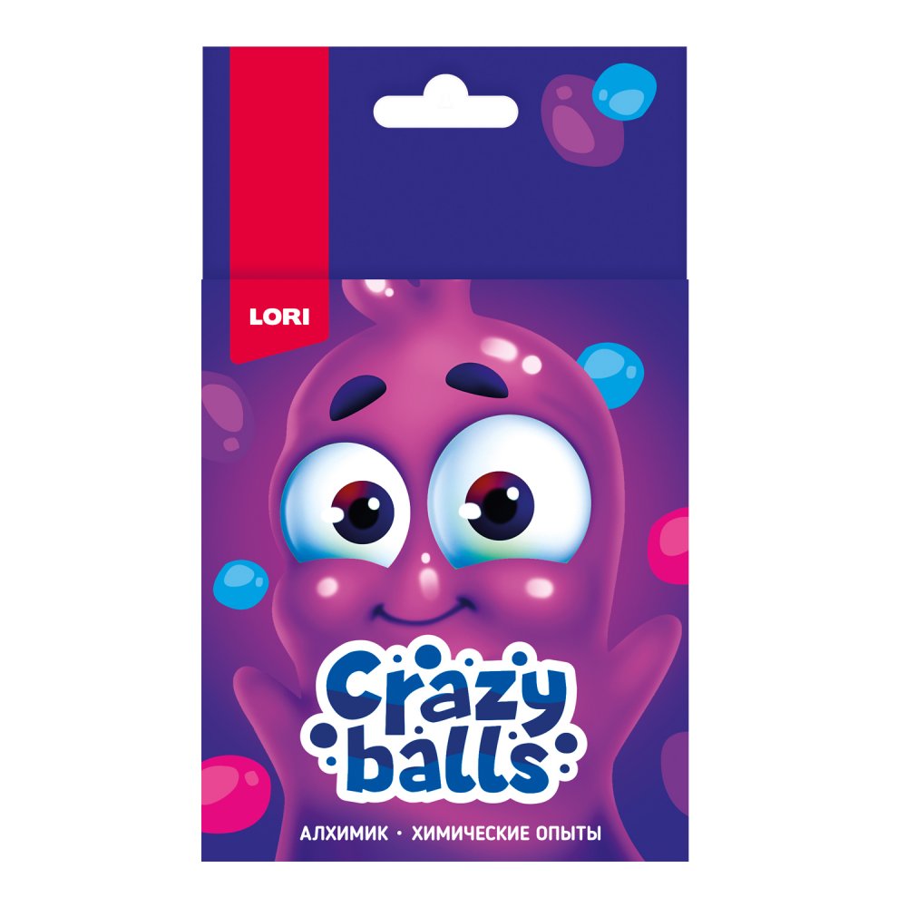 Химические опыты Оп-100 Crazy Balls Розовый, голубой и фиолетовый шарики ТМ Лори - Киров 