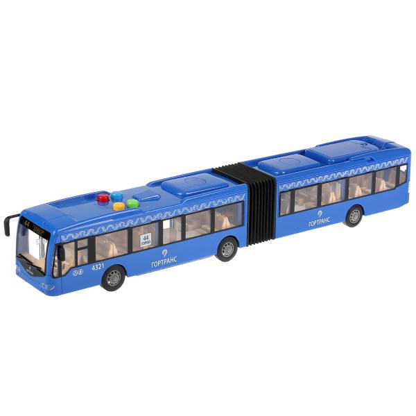 Автобус BUS-45PL-BU со светом и звуком 45см синий пластик ТМ Технопарк - Магнитогорск 