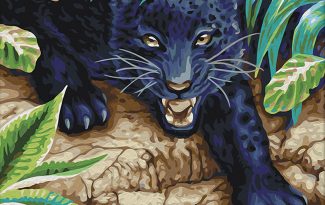 Картина "Черный леопард" рисование по номерам 50*40см КН5040072 - Заинск 