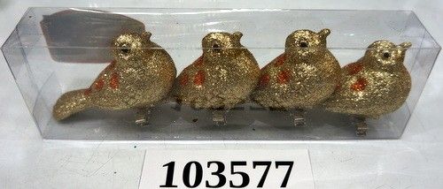 Украшение 103577 набор подвесок 4 птички на прищепках 504243 - Саранск 