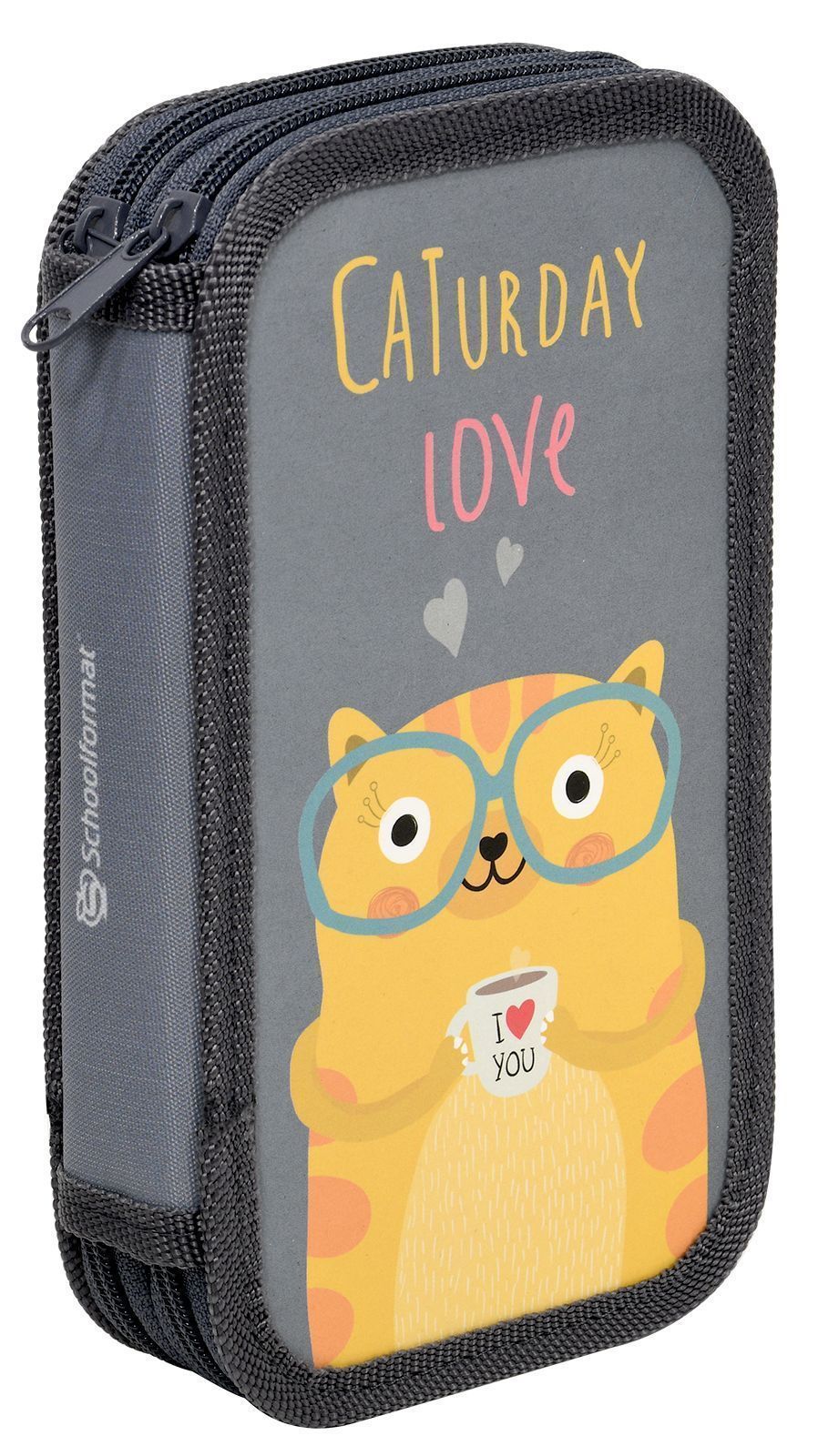 Пенал 2 секции ПК2С-КЛК Clever Cat 190*90мм Schoolformat - Тамбов 