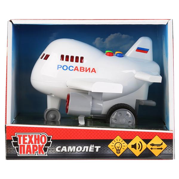 Модель1630055-R пластик Самолет 14,5см инерция свет звук ТМ Технопарк - Тамбов 