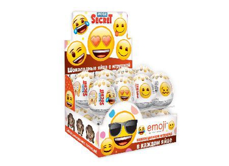 ЭВРИКА Шоколадное яйцо с игрушкой 20гр Emoji ES-2-20