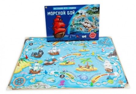 Игра-ходилка "Морской бой" ИН-8971 Рыжий кот - Ижевск 