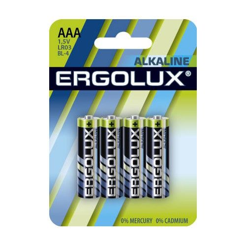 Батарейки Ergolux LR03 BL-4 4шт - Тамбов 