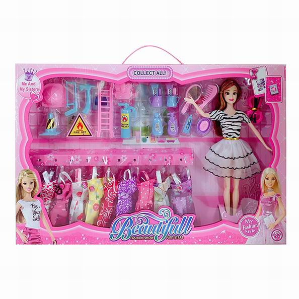 Кукла 697-7 с набором одежды и аксессуарами в коробке - Набережные Челны 