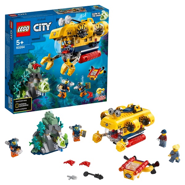 LEGO City 60264 Конструктор ЛЕГО Город Океан: исследовательская подводная лодка