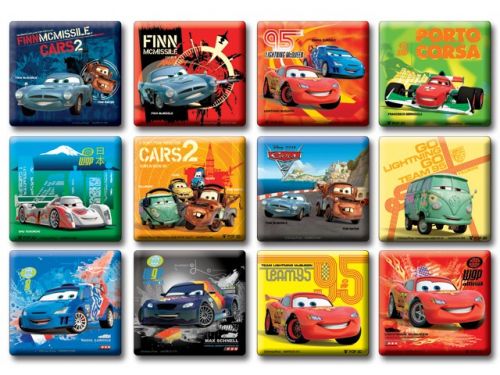 Магниты MARRCR-061-72 Cars2, 3D в пакете 8*8,5см ТМ Disney 1111732 - Киров 