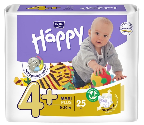 Подгузники Bella Baby Happy Maxi Plus a25 - Омск 