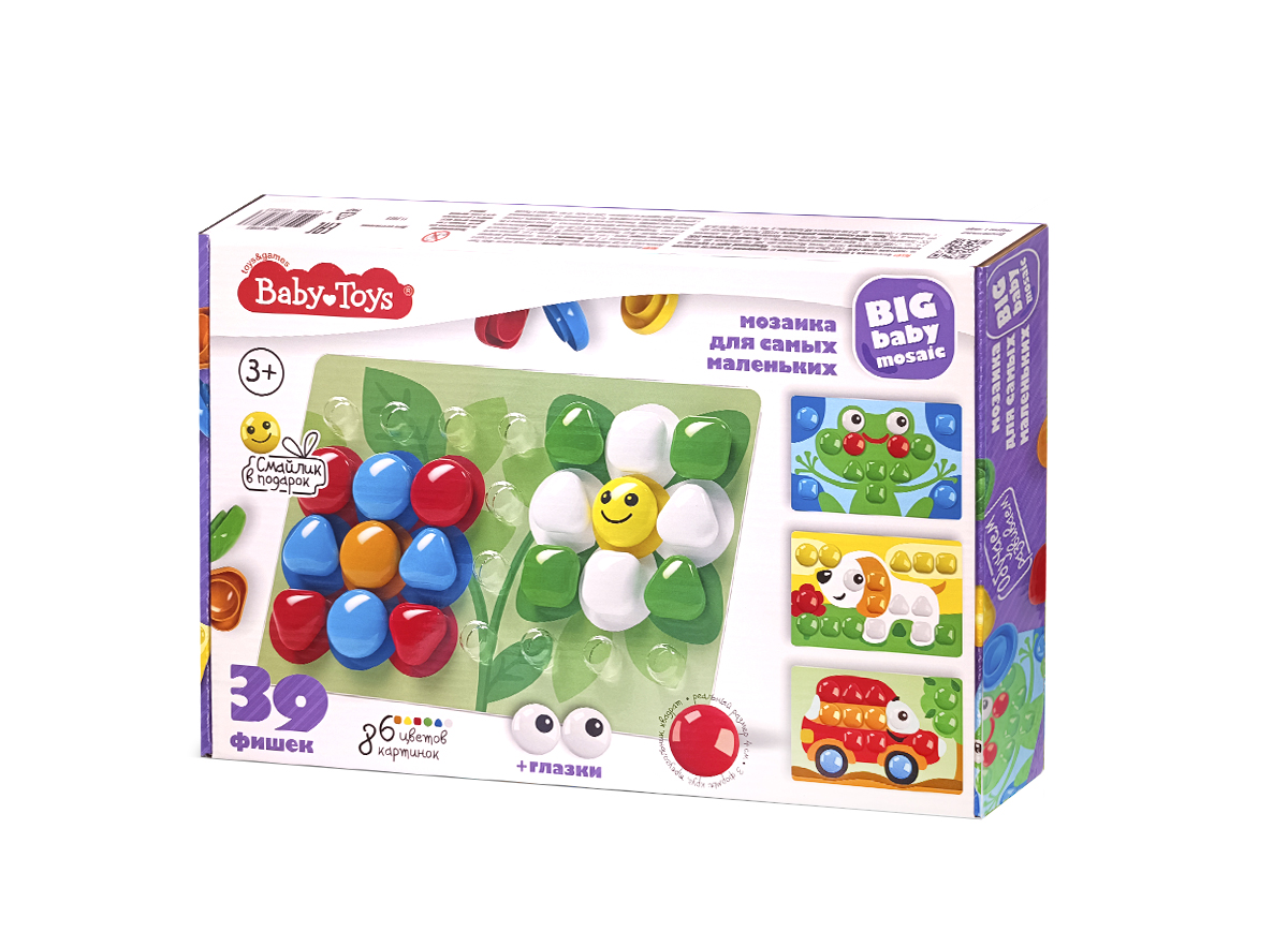 Мозаика для самых маленьких 03583 Baby Toys Цветочек 39эл ТМ Десятое Королевство - Пермь 