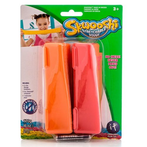 Skwooshi S30013 Сквуши Масса для лепки в 2 контейнерах 85 г (в ассортименте) - Москва 