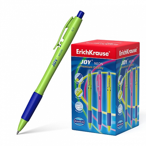 Ручка автомат 43347 Joy Neon синяя Еrich Krause - Самара 