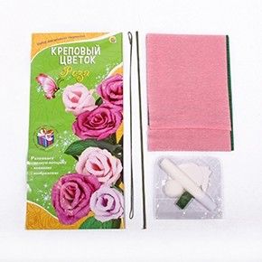 Набор креповый цветок "Роза" И-9024  Рыжий кот - Казань 