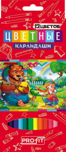 Карандаши К-7346 цветные Любимые сказки 2,65мм Проф-Пресс - Елабуга 