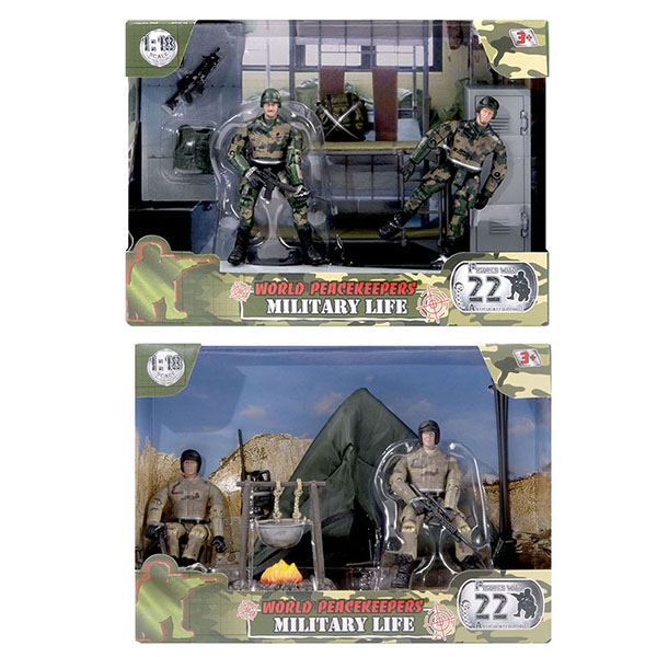 World Peacekeepers MC77035 Игровой набор "Армейская жизнь" 2 фигурки, 1:18 (в ассортименте) - Челябинск 