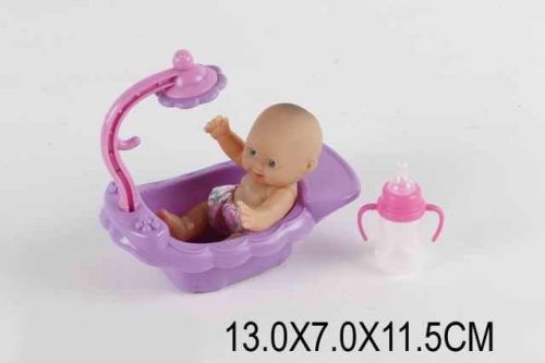 Кукла-пупс 15-47 в ванночке 11,5см с аксессуарами в пакете 243425 - Альметьевск 