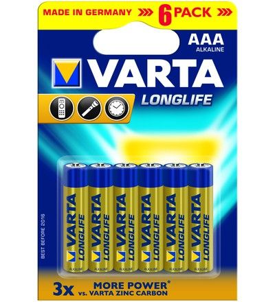 Батар VARTA LONGLIFE EXTRA LR03 BL4+2   - Уфа 