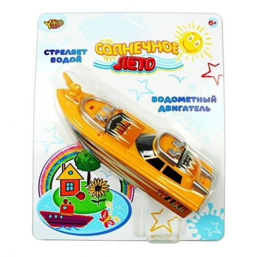 Катер М6497 на батарейках с брандспойнтом серия "Солнечное лето" - Ижевск 