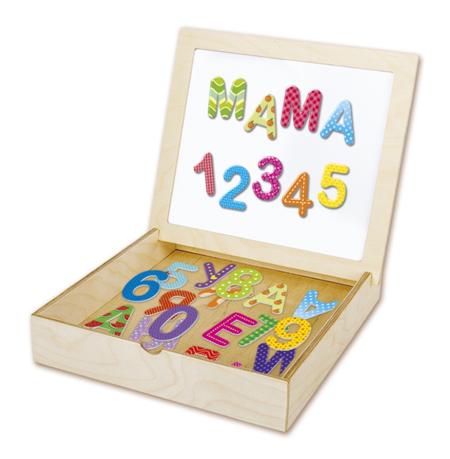 Доска 02076 "Касса" с буквами и цифрами в коробке ТМ Десятое Королевство - Магнитогорск 