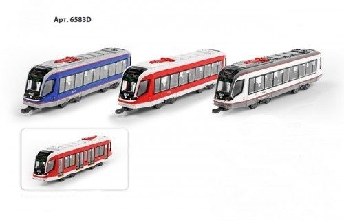 Трамвай 6583D металл инерция 19см - Москва 