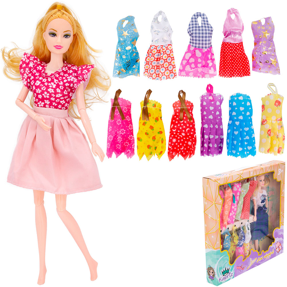 Кукла 1104-2YSYY Мой гардероб с набором платьев Miss Kapriz - Заинск 