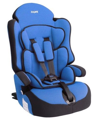 Автокресло SIGER "Прайм ISOFIX" 1-12лет, 9-36кг, группа 1/2/3 синий - Омск 