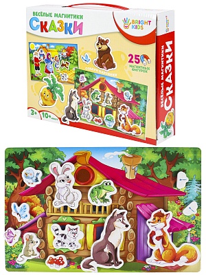 Игра магнитная ИН-7613 Веселые магнитики.Сказки Bright Kids Рыжий кот - Елабуга 