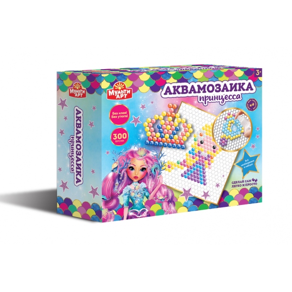 Аквамозайка 300 бусин Принцесса AQUABEADS300-MULART10 ТМ Мульти 315238 - Пермь 