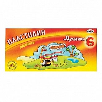 Пластилин 280015/281015 ГАММА МУЛЬТИКИ 6 цв. 120 г со стеком - Екатеринбург 