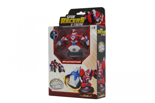 Волчок-трансформер K02SRS01 Spin Racers Неудержимый 2в1 с аксессуарамини - Тамбов 