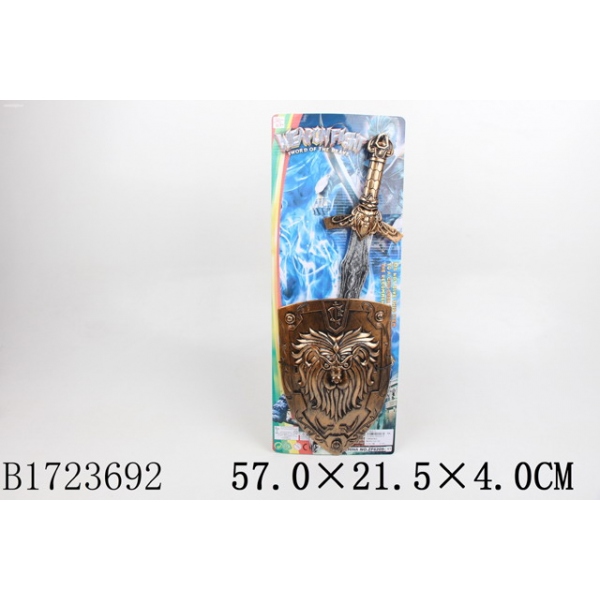 Набор оружия ZF6209-V1 щит и меч B1723692 на картоне 268245