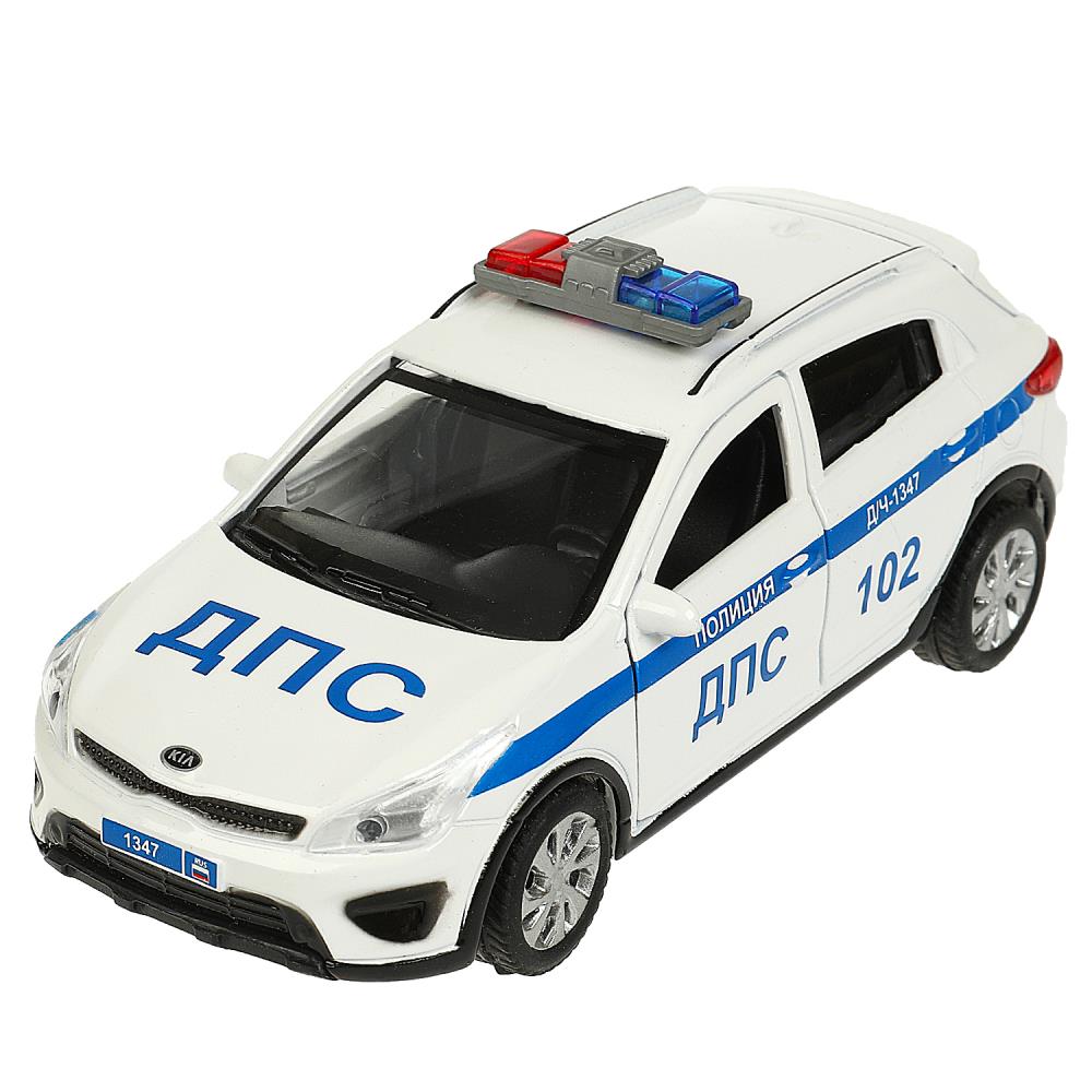 Машина XLINE-12POL-WH металл Kia Rio X Полиция 12см белый ТМ Технопарк - Томск 