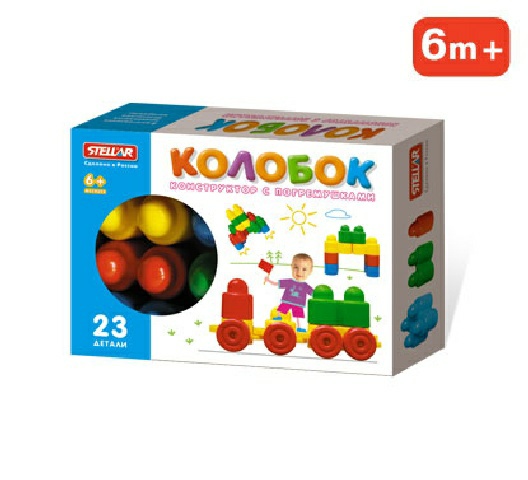 Конструктор 03010 Колобок 23 детали в коробе Стеллар - Елабуга 