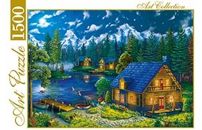 Пазл 1500эл "Дом у лунного озера" ХАП1500-4463 Artpuzzle Рыжий кот