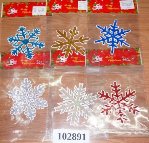 Наклейка-снежинка 102891 самоклеющаяся в пакете 663068 - Нижнекамск 
