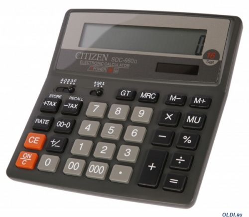 Калькулятор SDC66 Citezen бухгалтерский 16 разрядн 112862 /Р/ - Пенза 