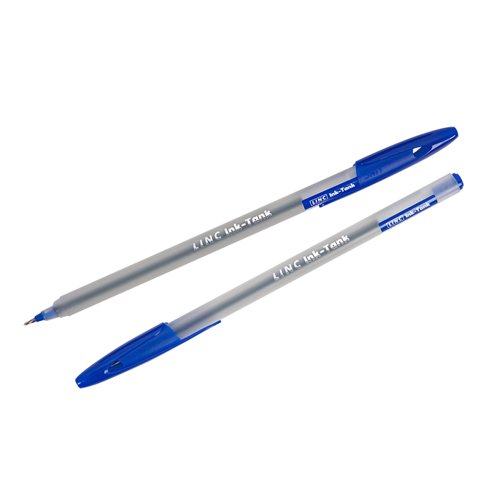Ручка шариковая 7027 LINC INK TANK 0,60 мм синий круглый корпус - Саранск 